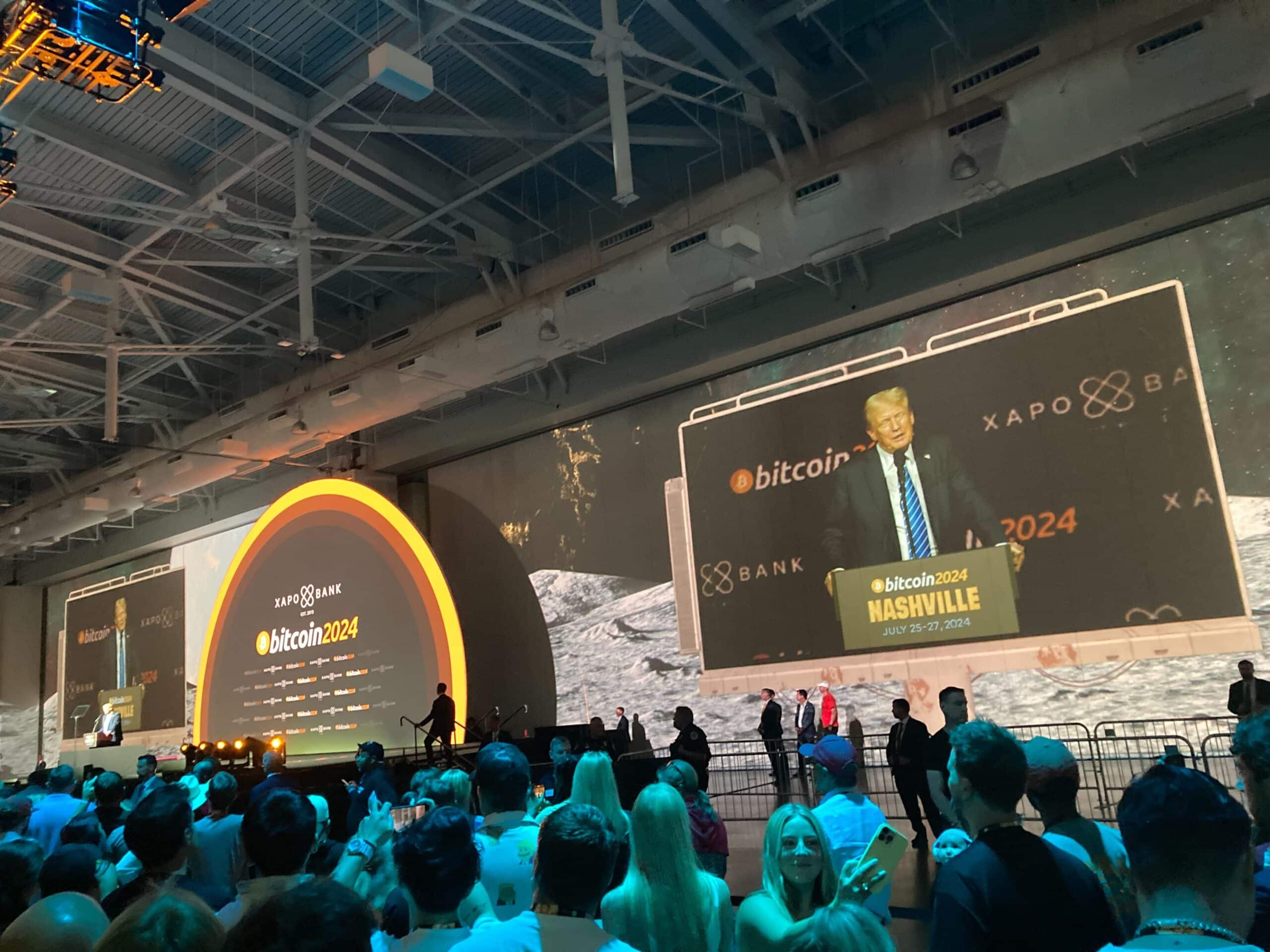 Learn about from the bottom of Republican nominee Donald J. Trump's speech at the Bitcoin 2024 conference in Nashville.