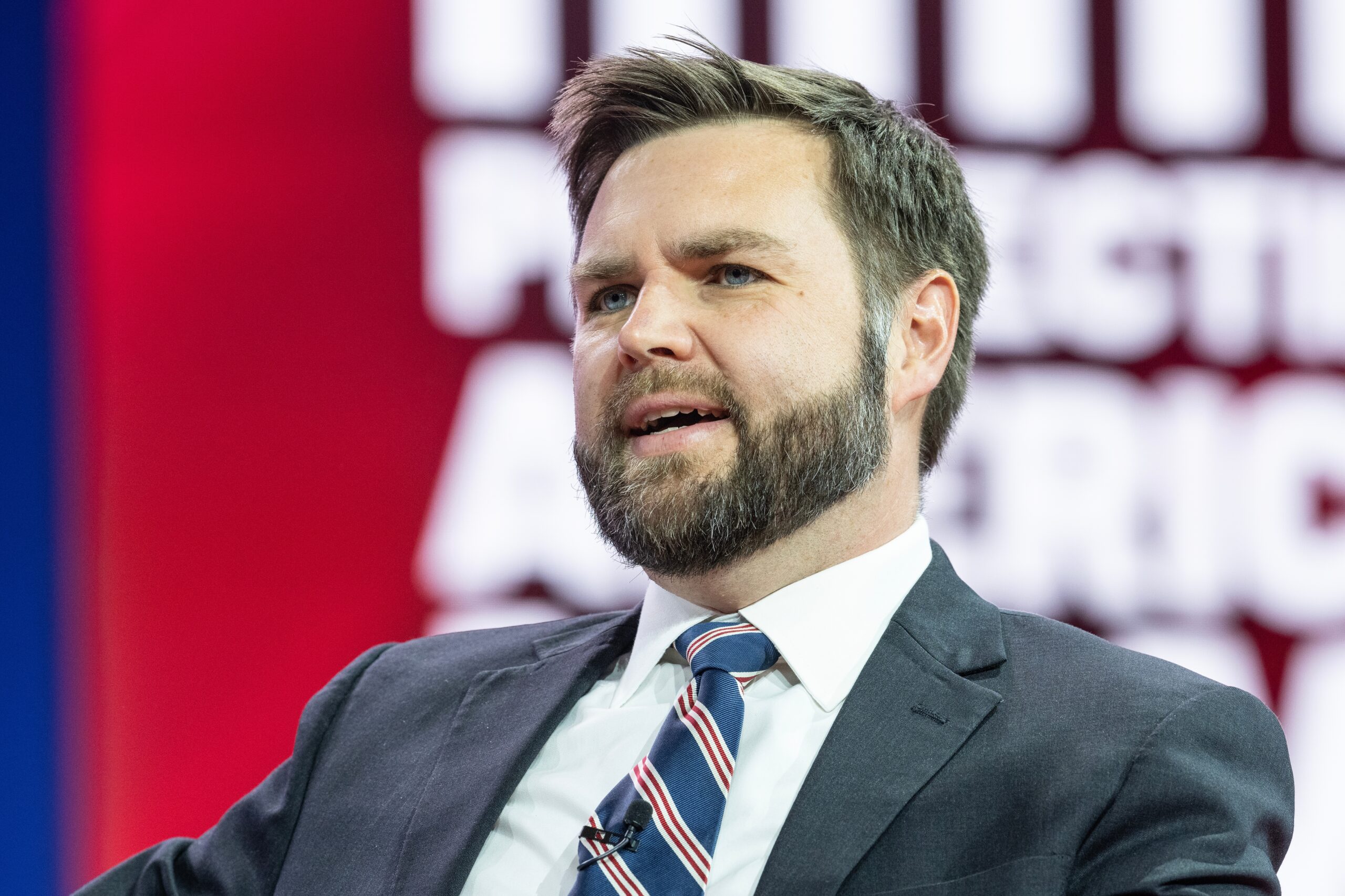 US Senator J. D. Vance speaks on the 1st day of CPAC Washington, DC conference at Gaylord National Harbor Resort Convention on March 2, 2023