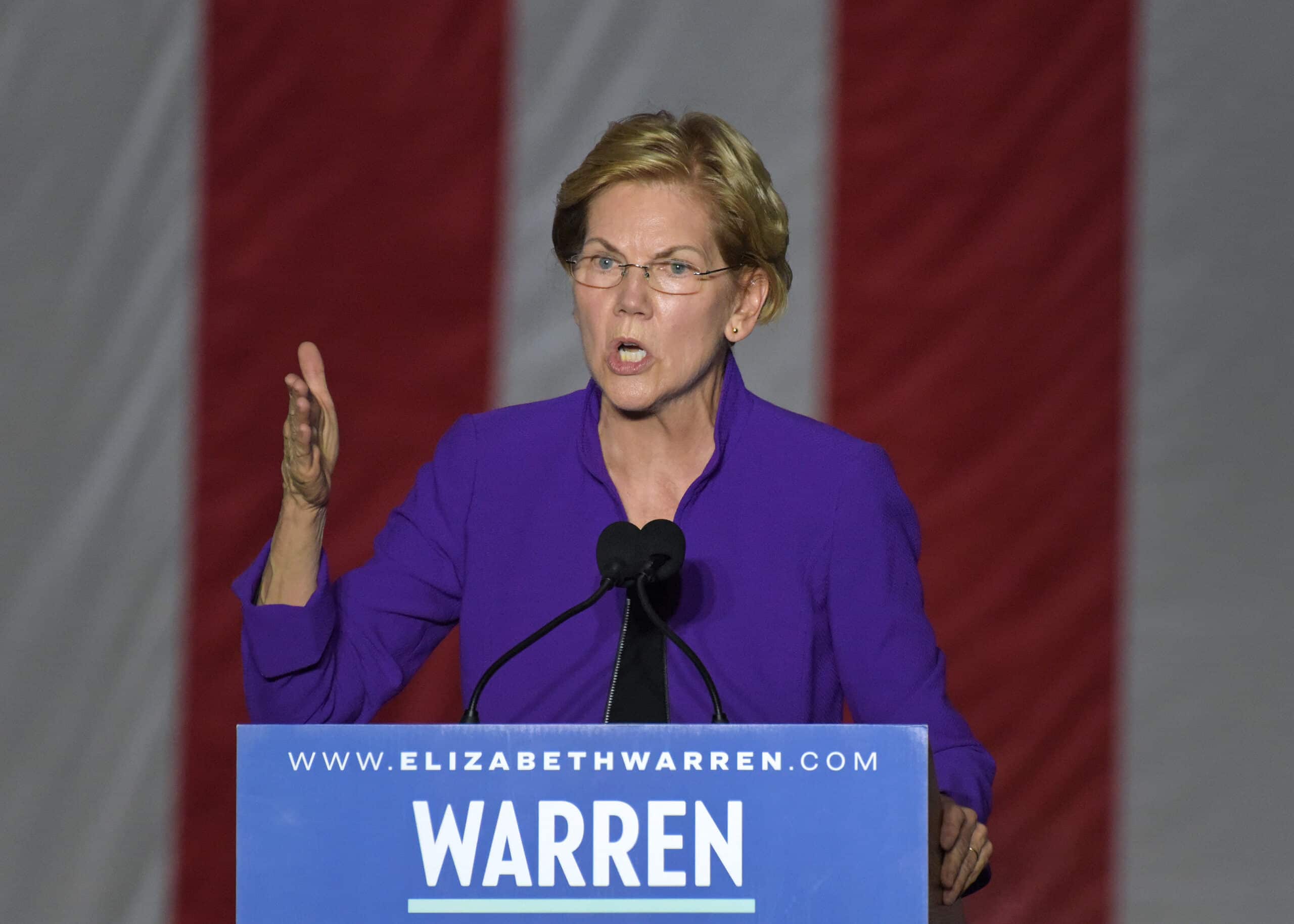 Elizabeth Warren campaigning in Unique York