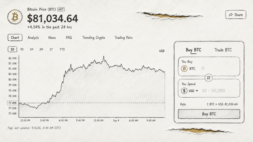 Bitcoin Back Above $80,000 as Traders Cut September Fed Hike Odds to a Coin Flip